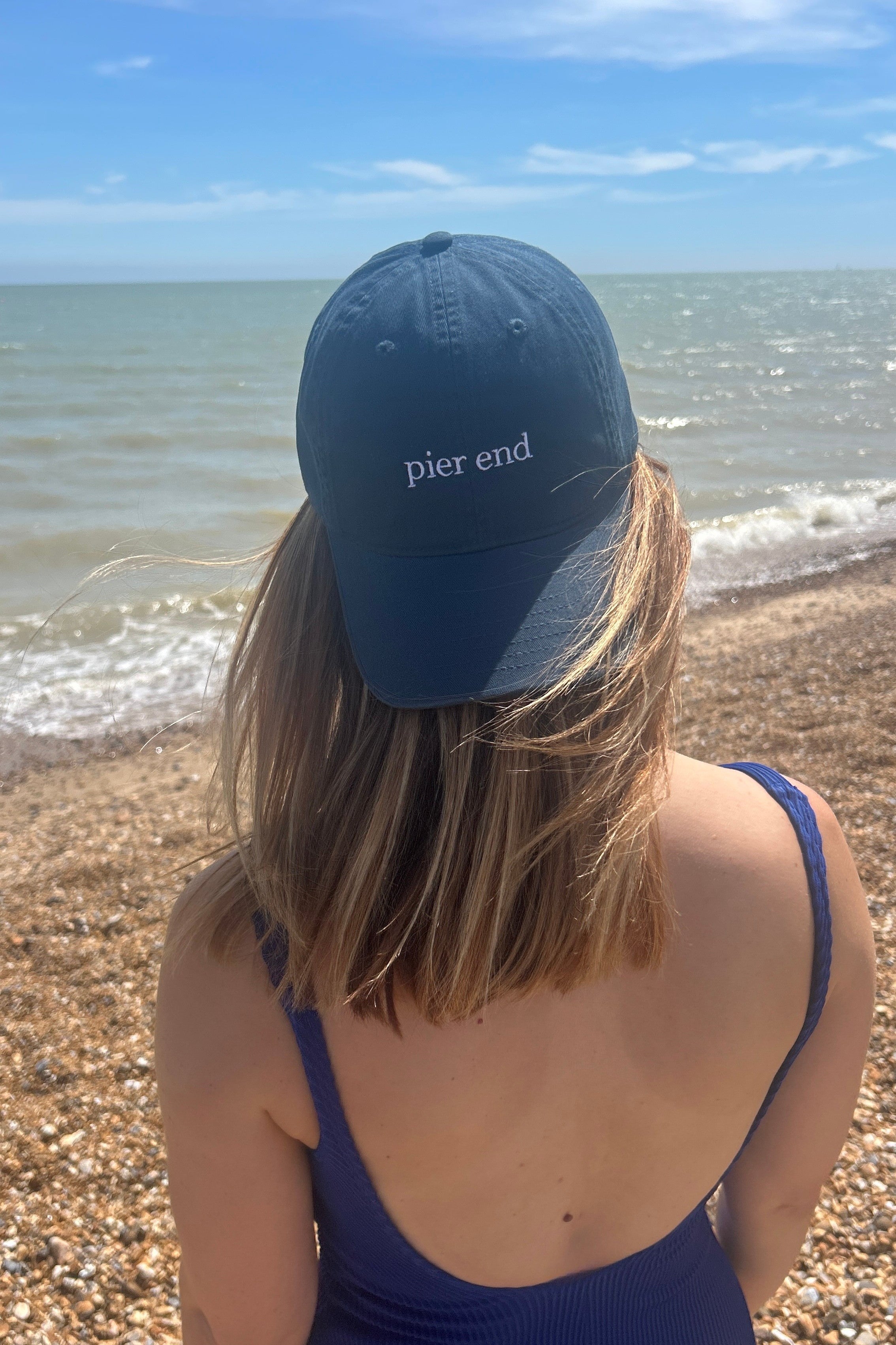 Organic Cotton Baseball Cap - Pacific Blue