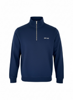 Organic Cotton Blend Quarter Zip - Navy