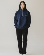 Organic Cotton Blend Quarter Zip - Navy