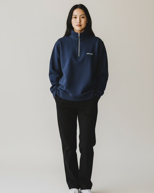 Organic Cotton Blend Quarter Zip