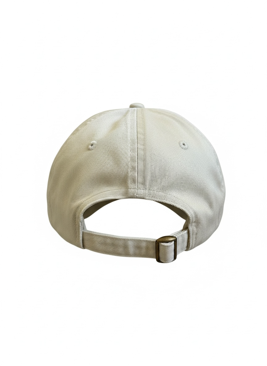 Organic Cotton Baseball Cap - Oyster / Navy