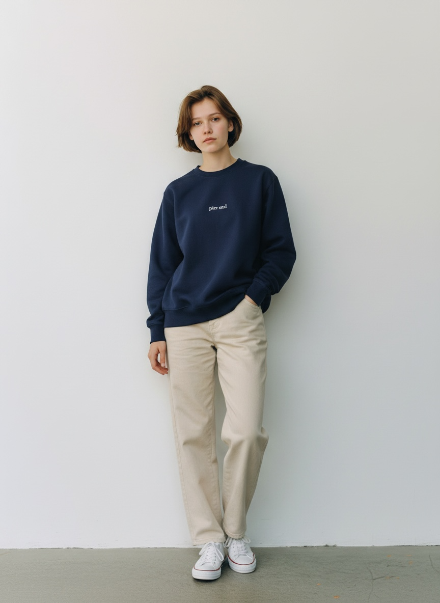 Organic Cotton Crewneck Sweatshirt