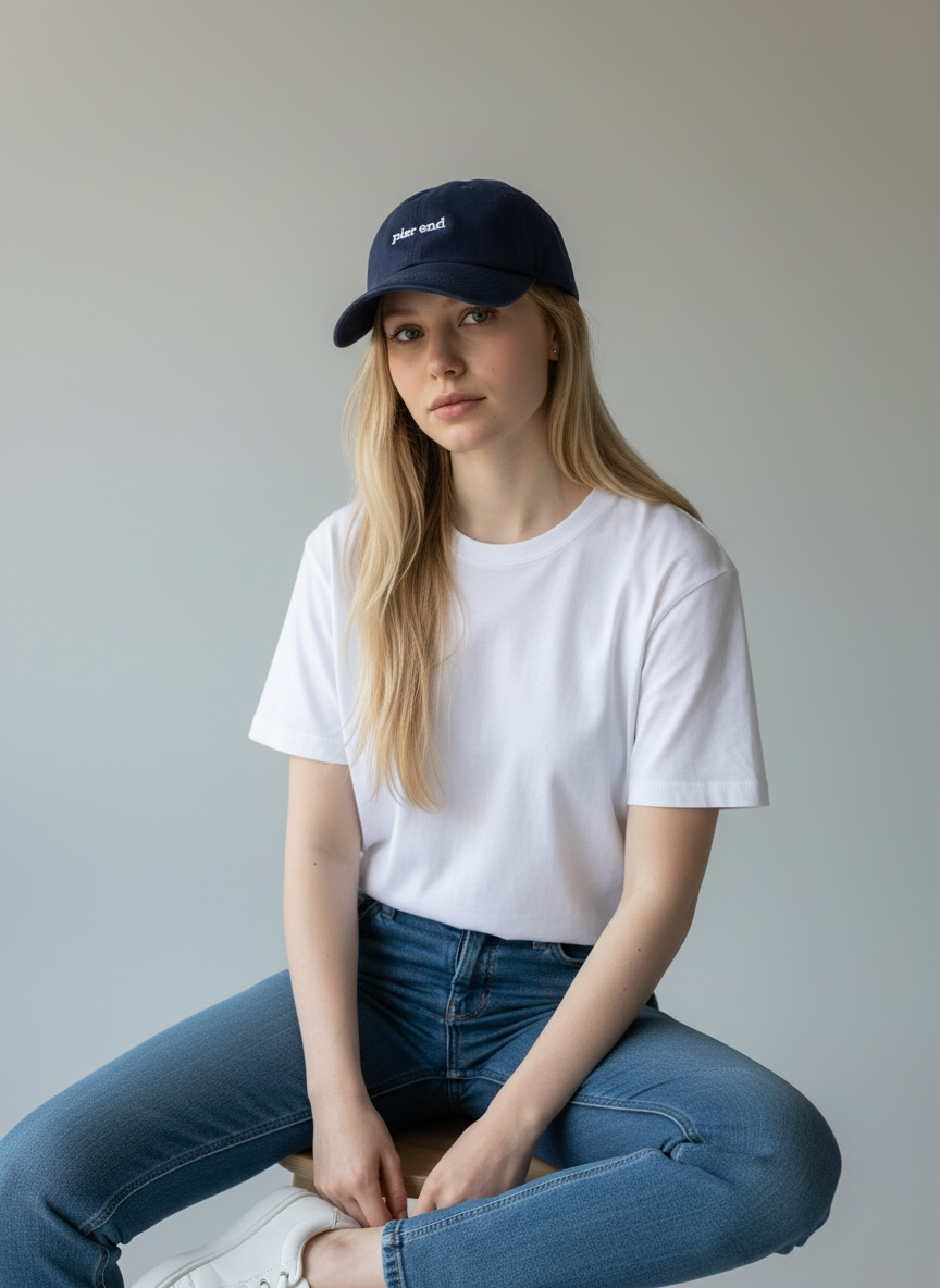Organic Cotton Cap - Navy