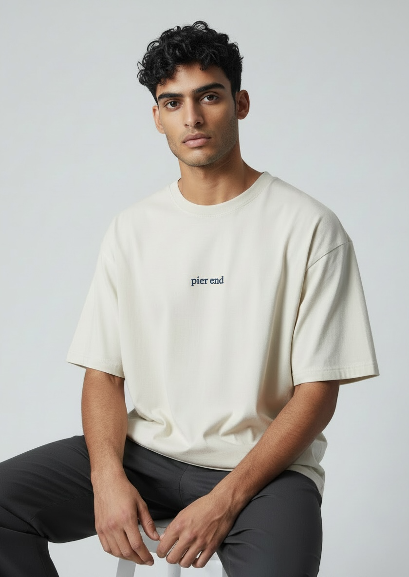 Relaxed Organic Cotton T-Shirt - Natural Raw